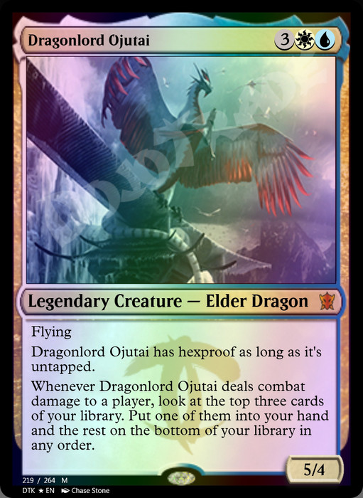 日本未入荷 龍王オジュタイ Dragonlord Ojutai Foil マジック：ザ