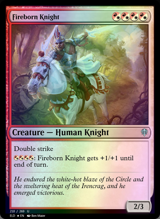 Fireborn Knight FOIL