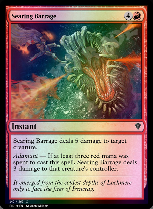 Searing Barrage FOIL