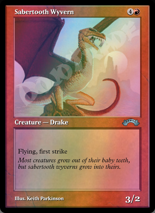 Sabertooth Wyvern FOIL