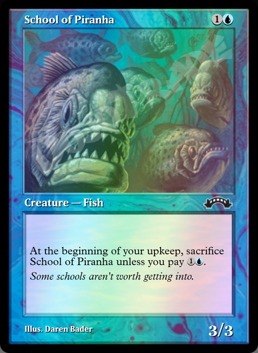 School of Piranha FOIL