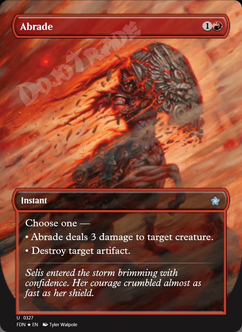 Abrade (Borderless) FOIL