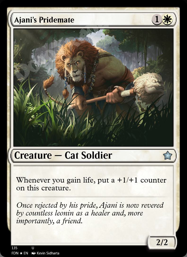 Ajani's Pridemate FOIL