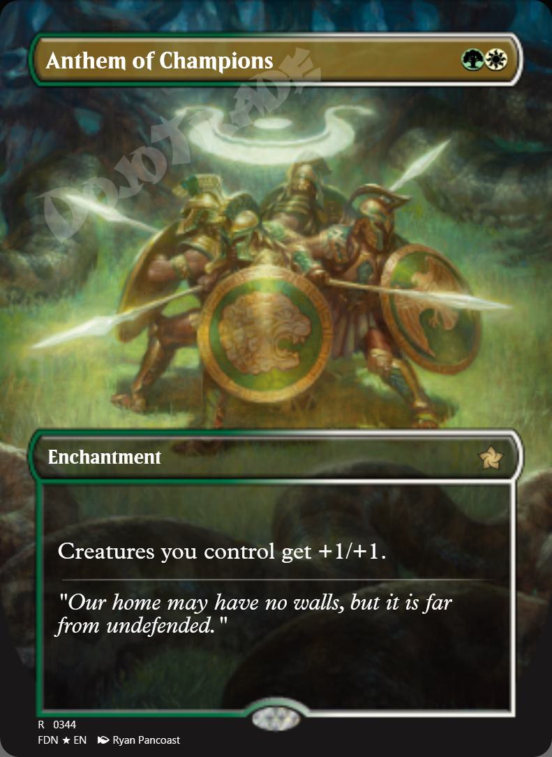 Anthem of Champions (Borderless) FOIL