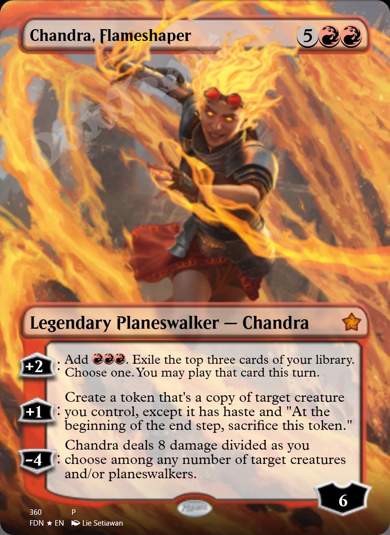 Chandra, Flameshaper (Borderless) FOIL