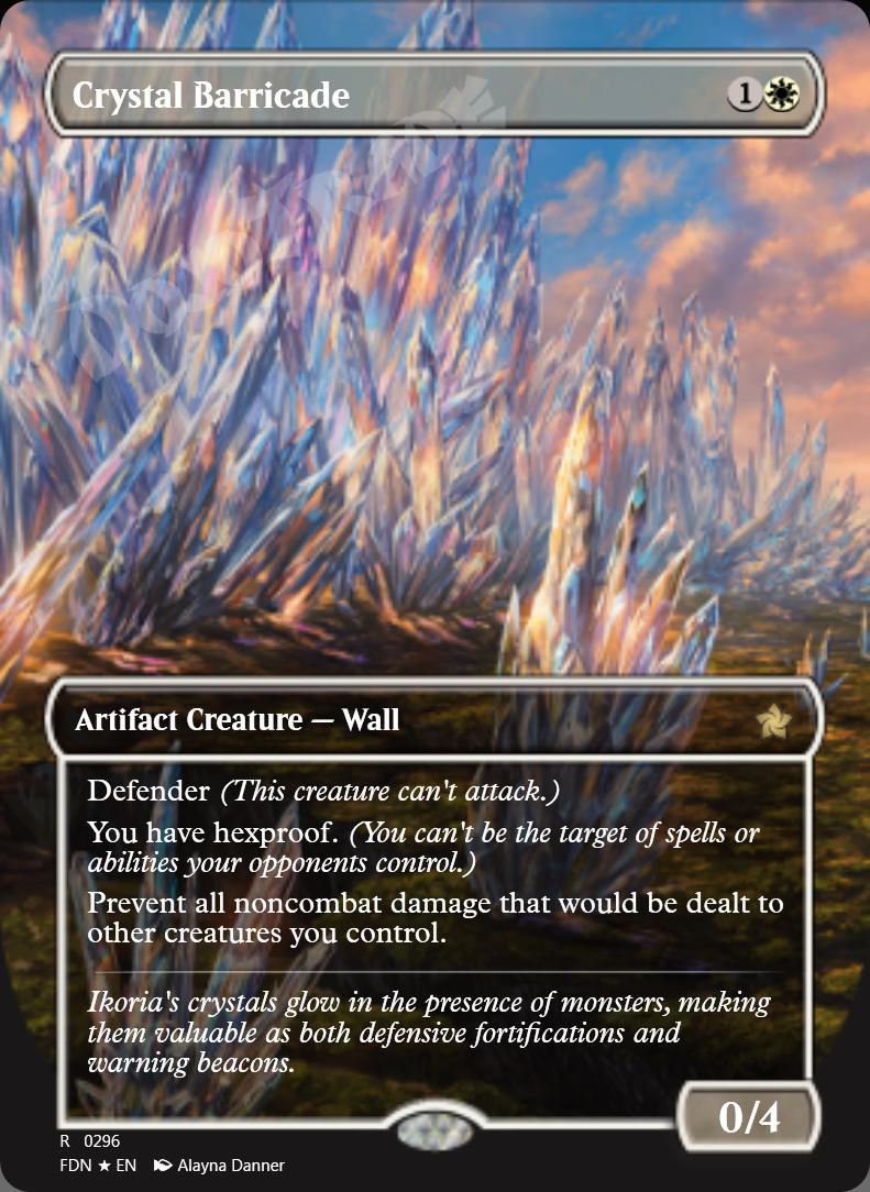 Crystal Barricade (Borderless) FOIL