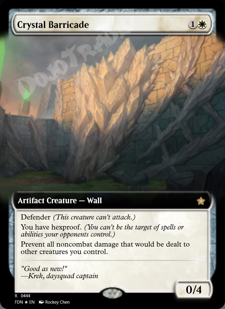 Crystal Barricade (Extended Art) FOIL