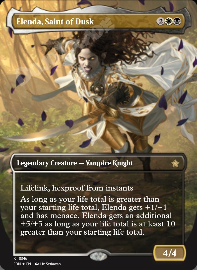 Elenda, Saint of Dusk (Borderless) FOIL