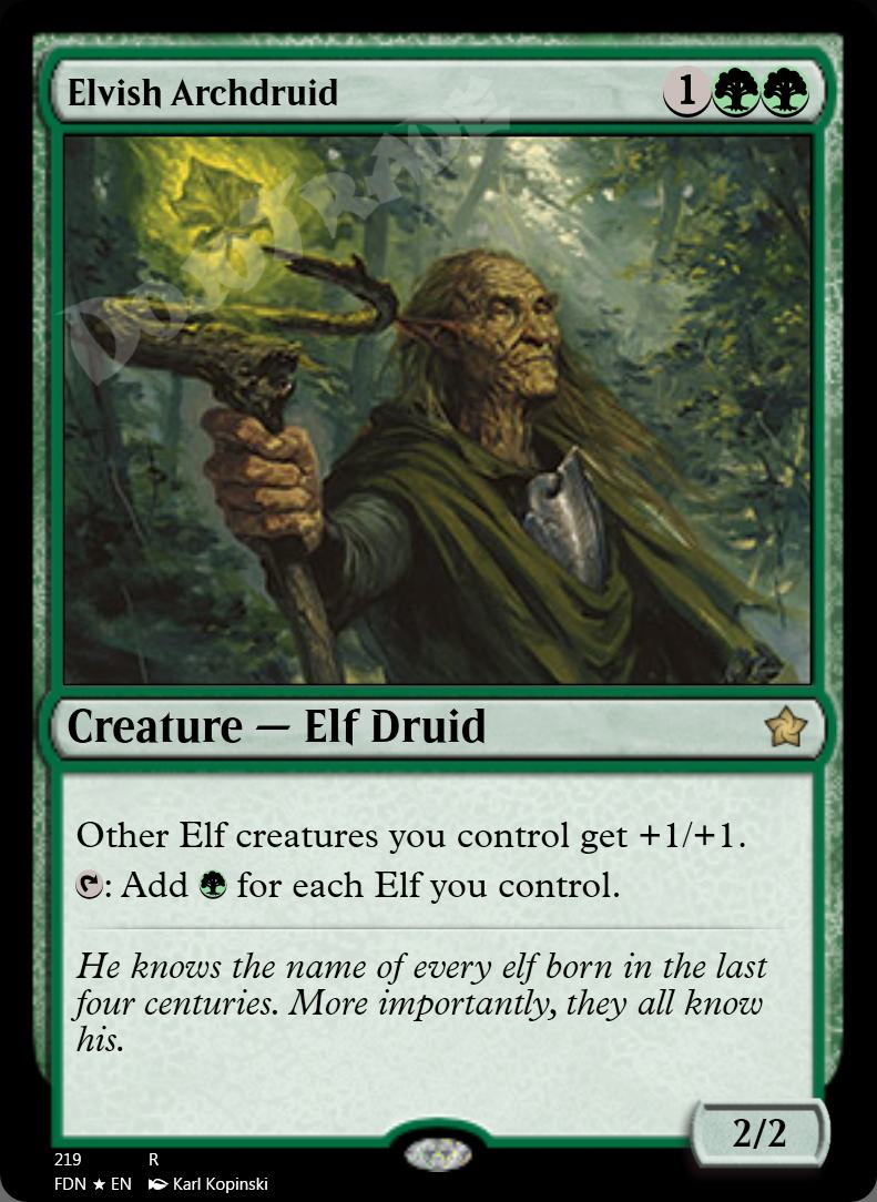 Elvish Archdruid FOIL