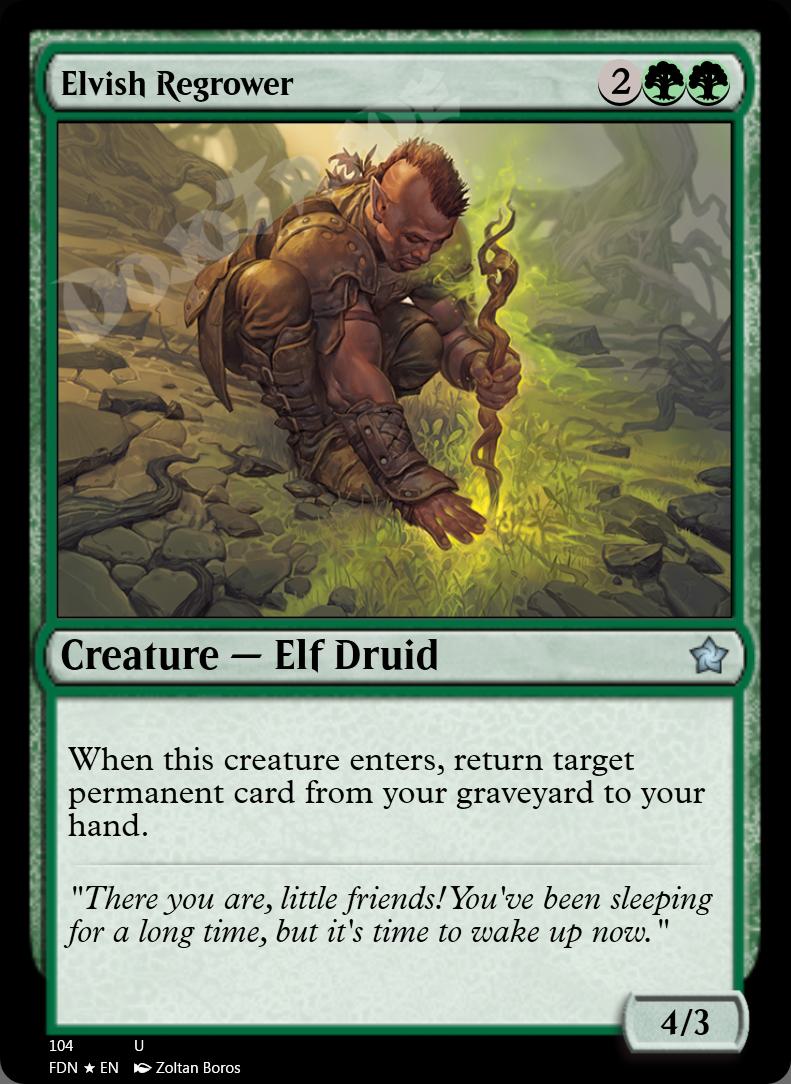 Elvish Regrower FOIL