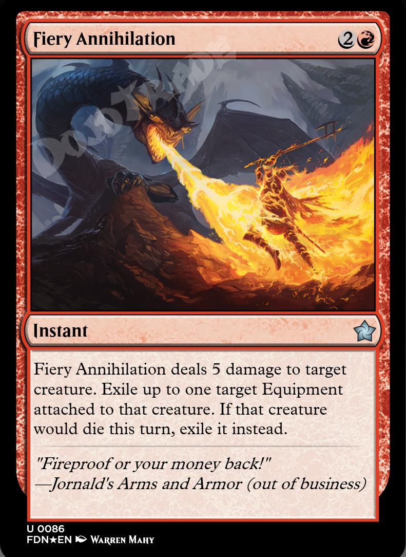 Fiery Annihilation FOIL