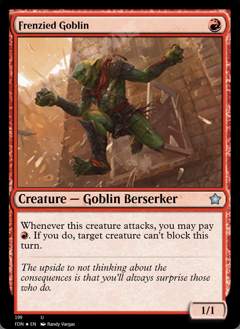 Frenzied Goblin FOIL