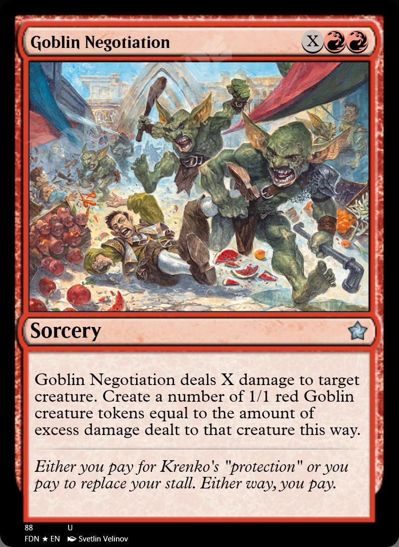 Goblin Negotiation FOIL