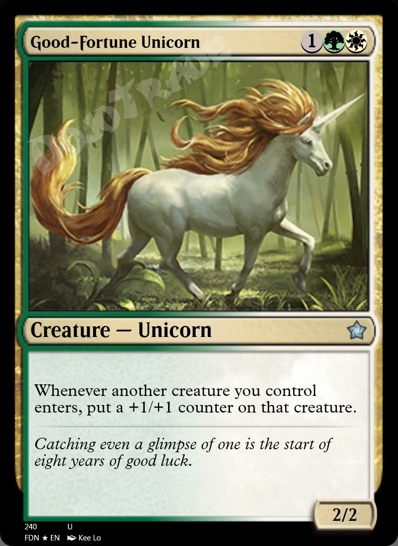 Good-Fortune Unicorn FOIL