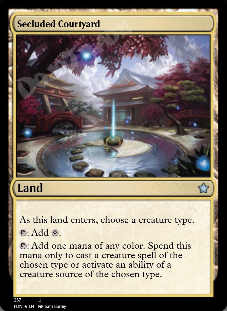 Secluded Courtyard FOIL