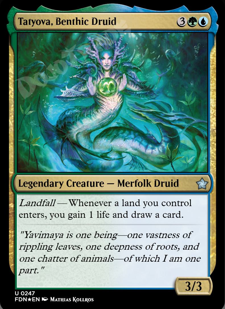 Tatyova, Benthic Druid FOIL