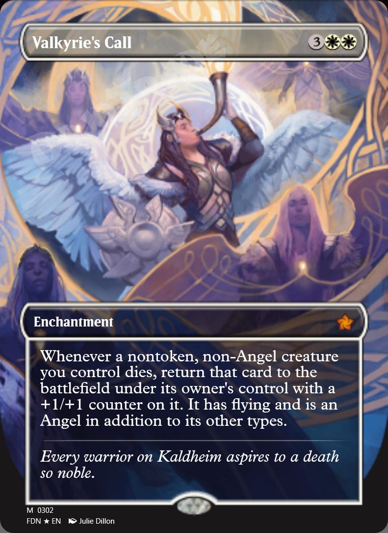 Valkyrie's Call (Borderless) FOIL