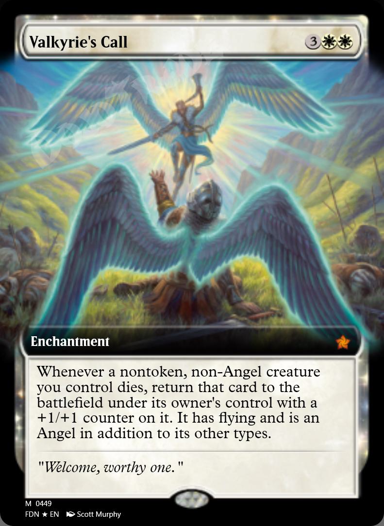 Valkyrie's Call (Extended Art) FOIL