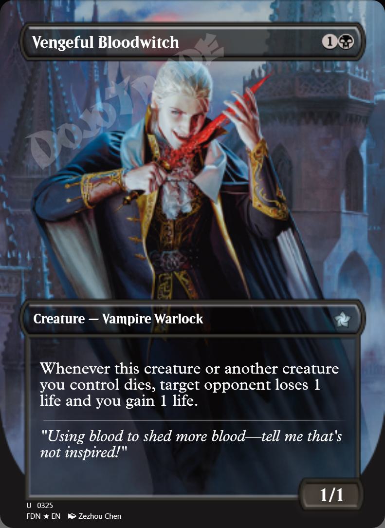 Vengeful Bloodwitch (Borderless) FOIL