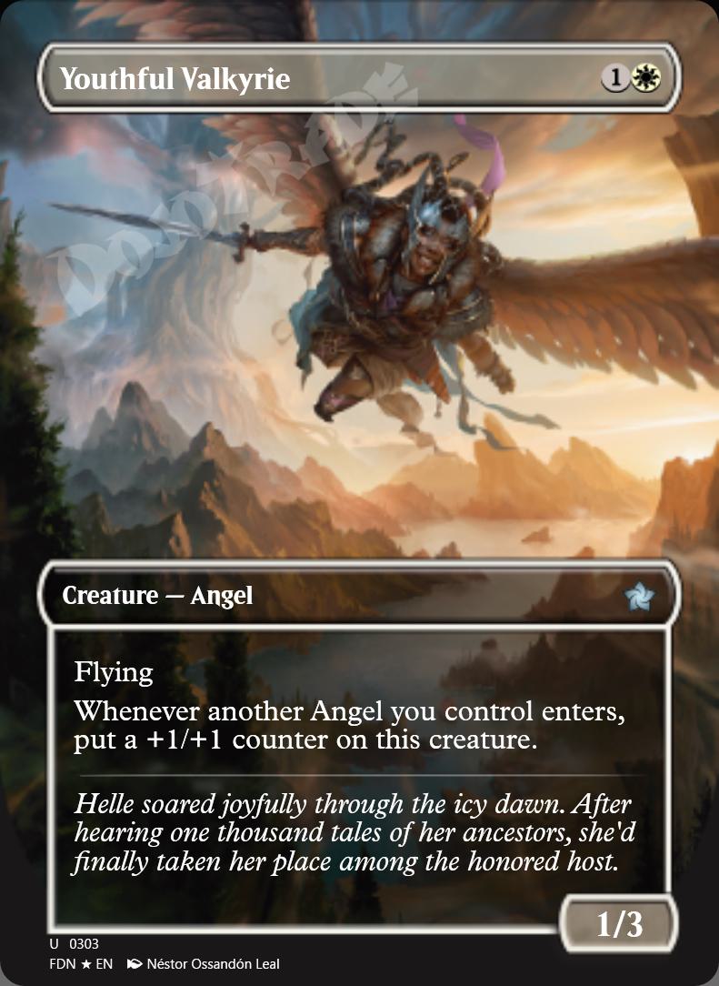 Youthful Valkyrie (Borderless) FOIL