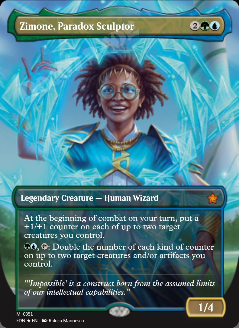 Zimone, Paradox Sculptor (Borderless) FOIL