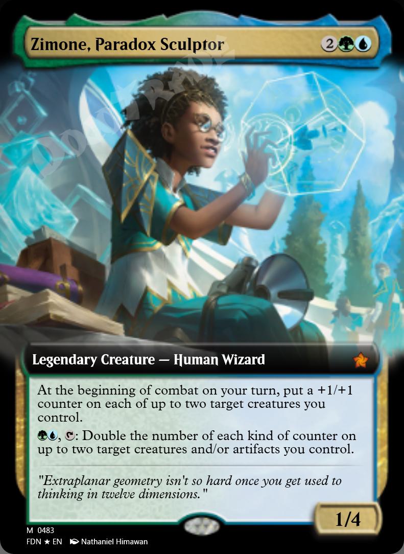 Zimone, Paradox Sculptor (Extended Art) FOIL