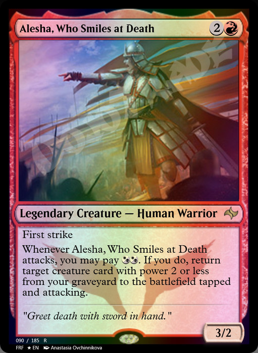 Alesha, Who Smiles at Death FOIL