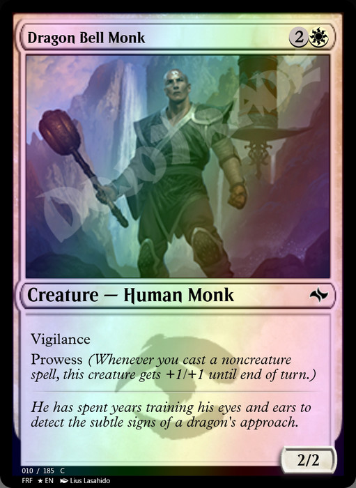 Dragon Bell Monk FOIL