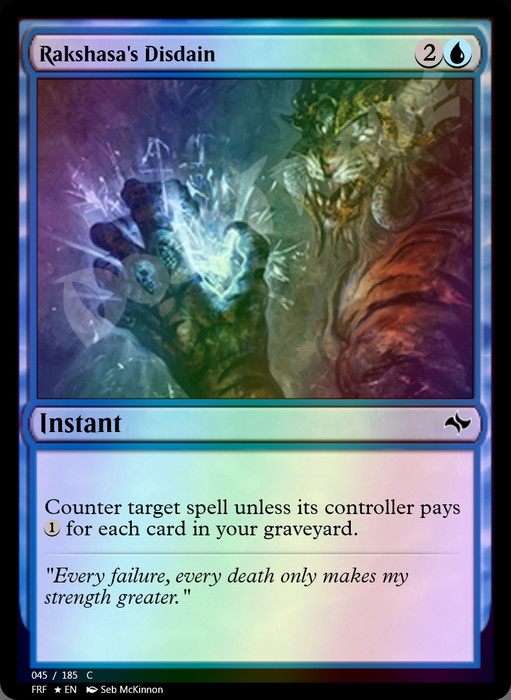 Rakshasa's Disdain FOIL