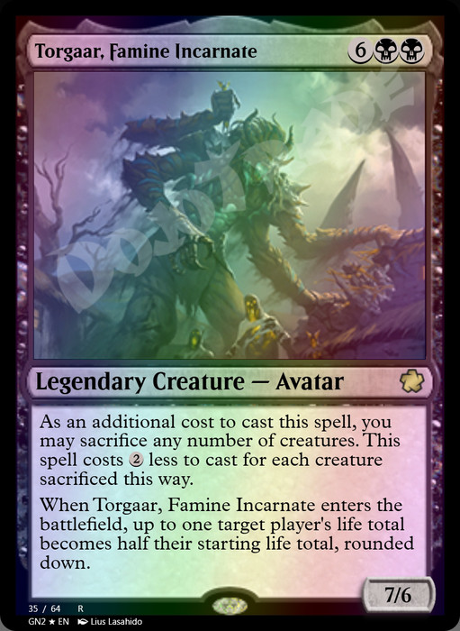 Torgaar, Famine Incarnate FOIL