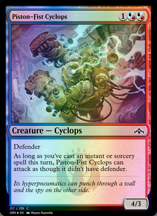 Piston-Fist Cyclops FOIL