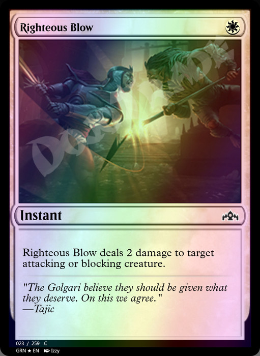 Righteous Blow FOIL