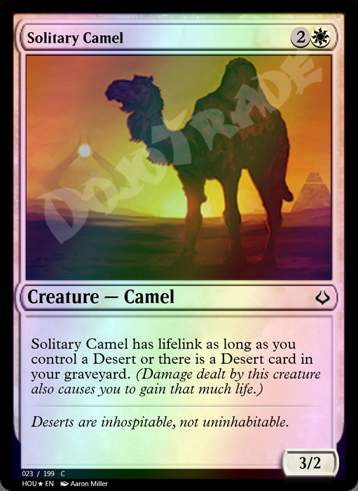 Solitary Camel FOIL