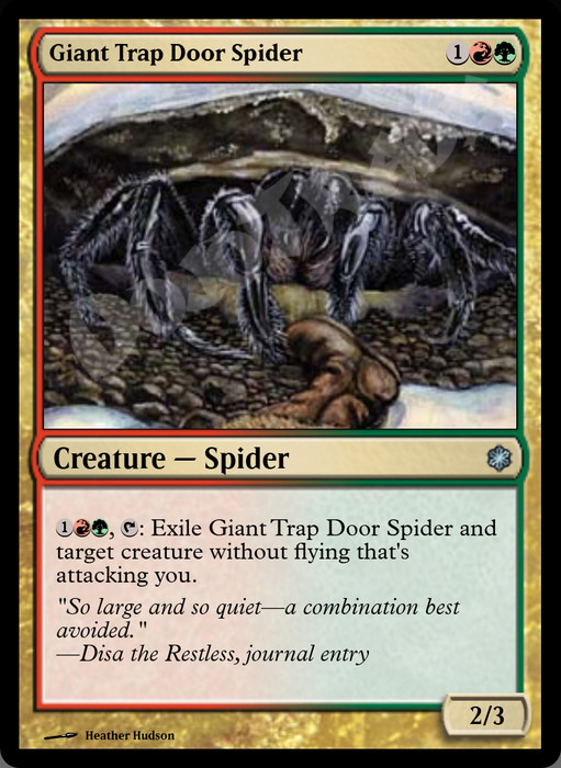 Giant Trap Door Spider