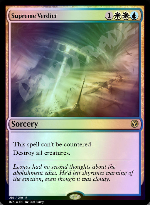 Supreme Verdict FOIL