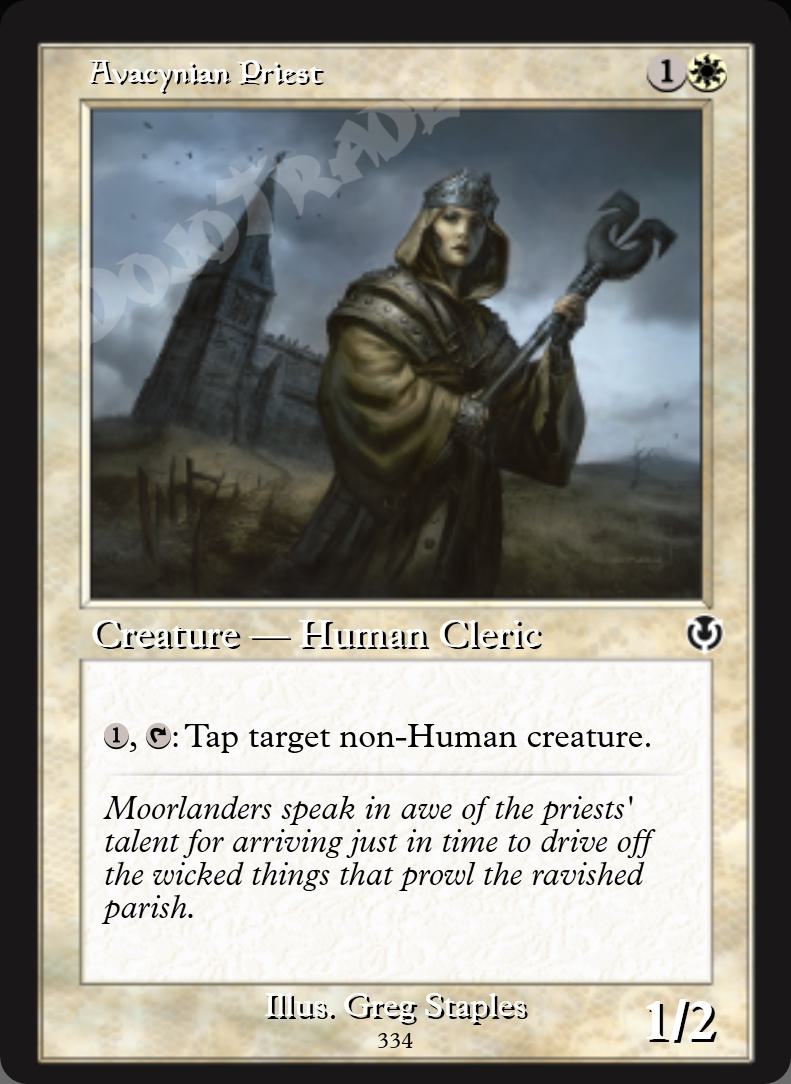 Avacynian Priest (Retro Frame) FOIL