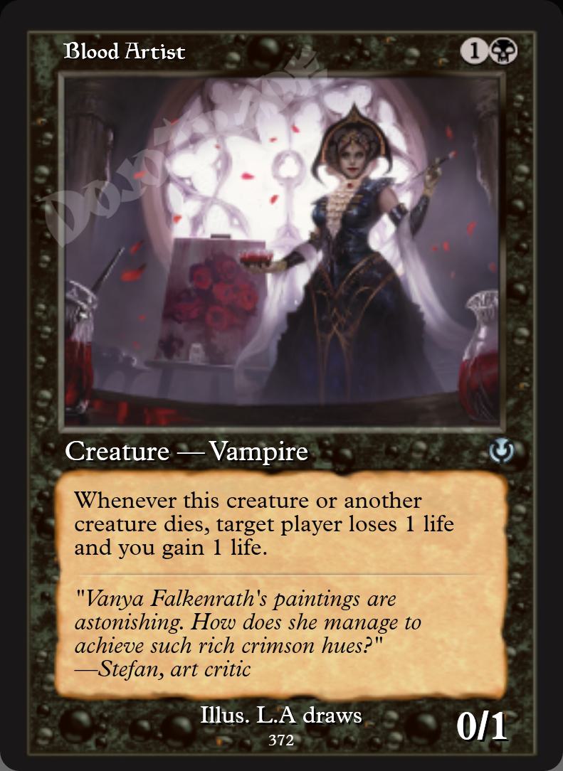 Blood Artist (Retro Frame) FOIL