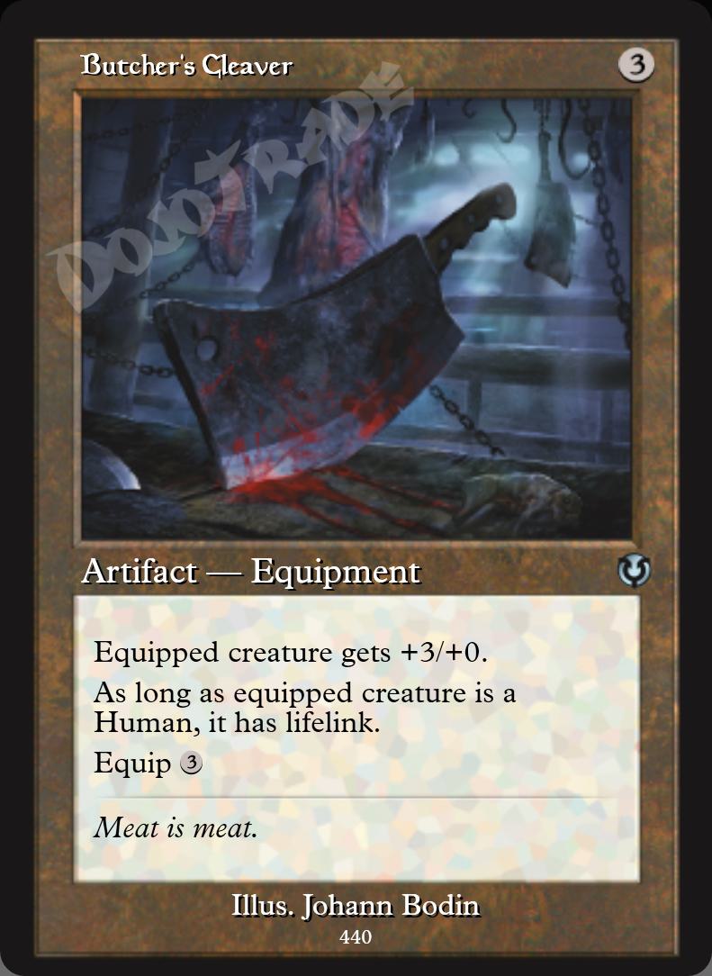 Butcher's Cleaver (Retro Frame) FOIL