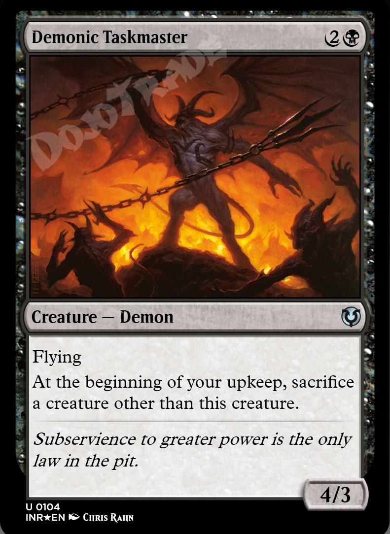 Demonic Taskmaster FOIL