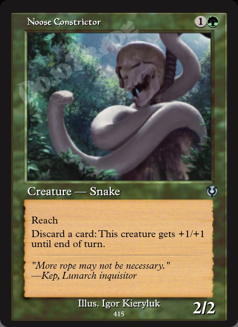 Noose Constrictor (Retro Frame) FOIL