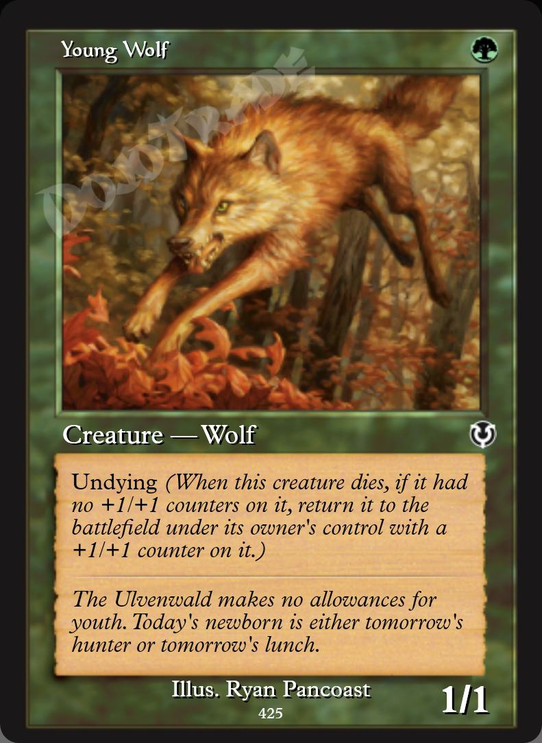 Young Wolf (Retro Frame) FOIL