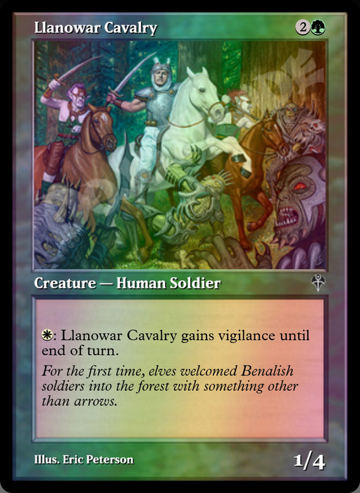 Llanowar Cavalry FOIL