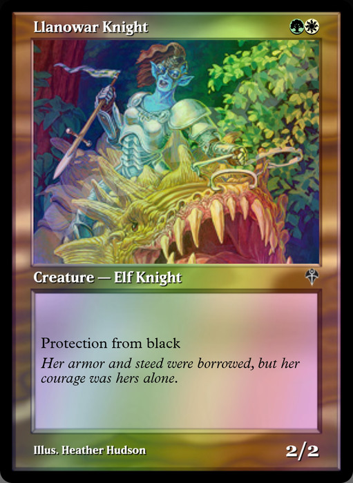 Llanowar Knight FOIL