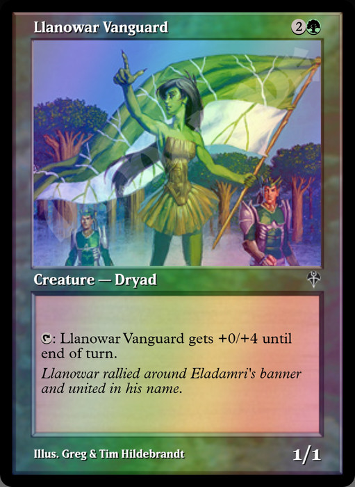 Llanowar Vanguard FOIL