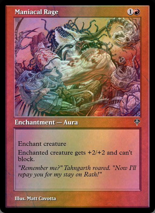 Maniacal Rage FOIL