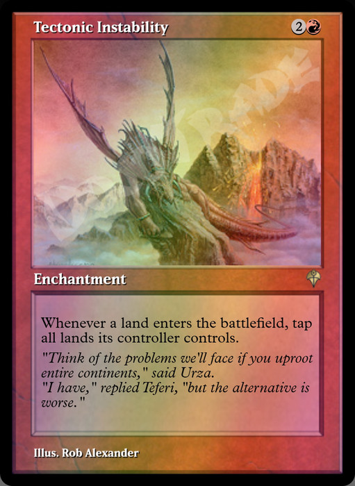 Tectonic Instability FOIL