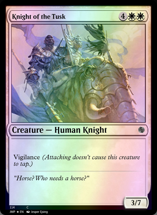 Knight of the Tusk FOIL