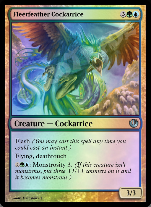 Fleetfeather Cockatrice FOIL