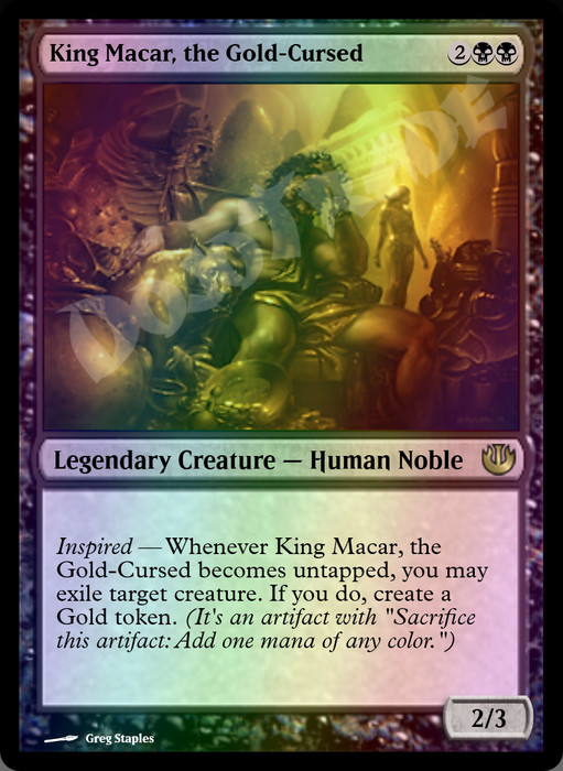 King Macar, the Gold-Cursed FOIL