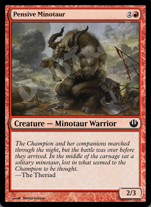 Pensive Minotaur